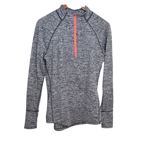 Tangerine Activewear Quarter Zip Pullover Jacket Long Sleeve Gray Womens Large - Picture 1 of 7